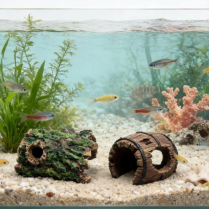 Aquarium Plant Substrate - 3 pezzi di decorazioni in resina
