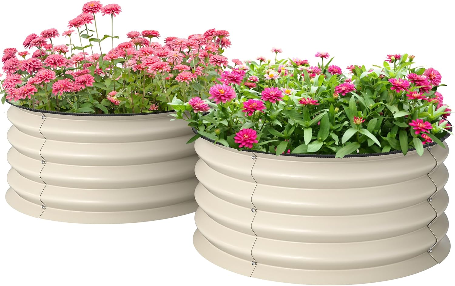 Planted Tank - Set di 2 aiuole rialzate zincate,
